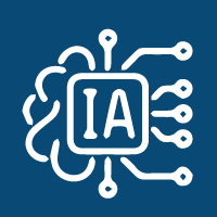 icône d’un cerveau avec des tentacules de programmation informatique qui en sortent avec les mots AI écrits au centre pour montrer l’une des tendances de leadership 2024 est l’IA générative
