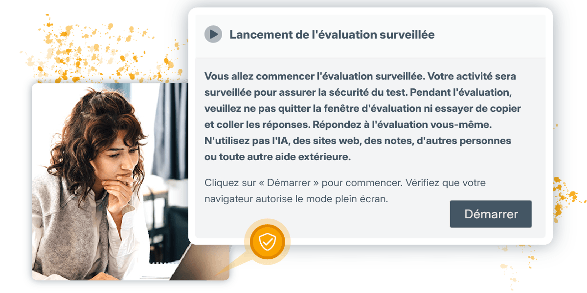 Commencer une image d’évaluation surveillée avec une femme sur son ordinateur portable prête à commencer. fm=webp&q=65