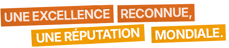 Recognized excellence, global reputation.